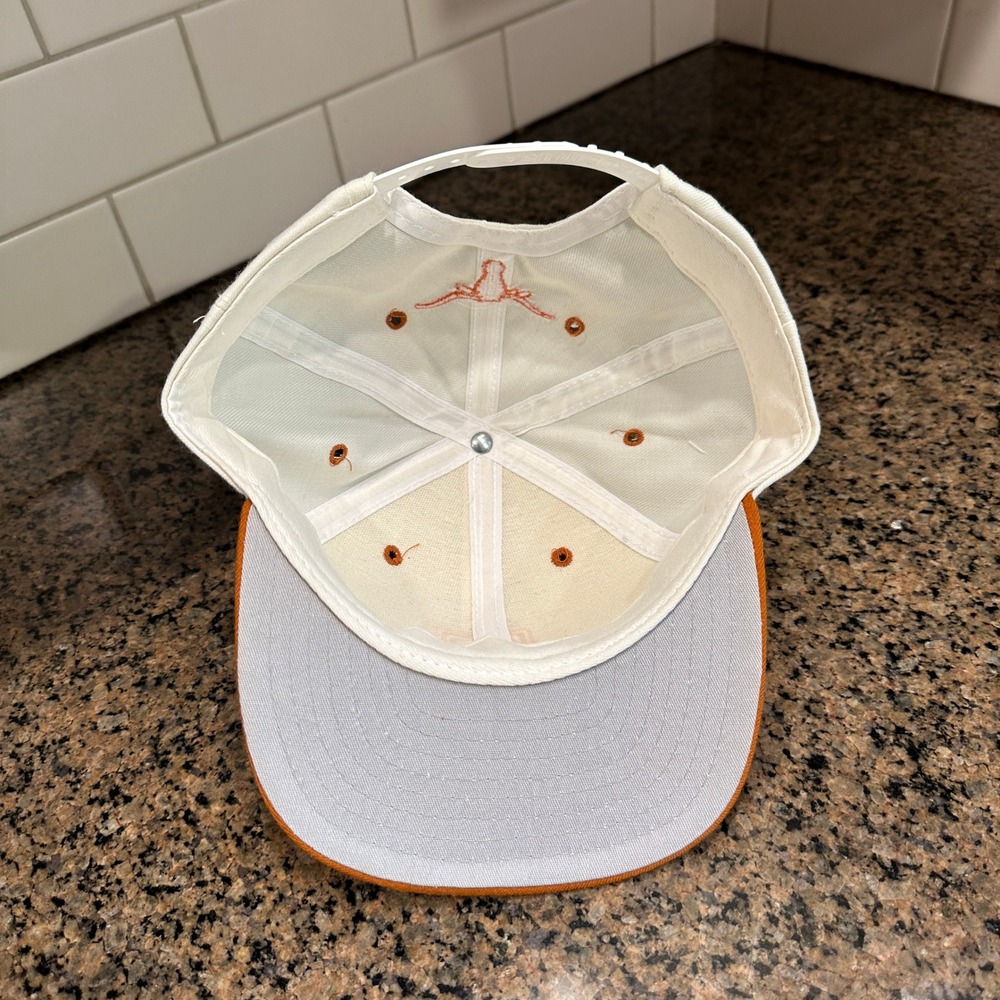 Vtg 90s Texas Longhorns NCAA New Era Hat Snapback Made in USA Deadstock - Picture 7 of 8